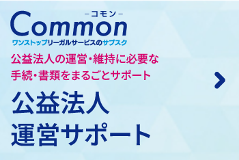 公益法人運営サポート顧問（ワンストップリーガスサービスサブスク